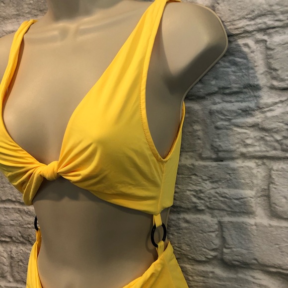 NWT Tiger Mist M Neon Yellow Alexa Bodysuit FLAWED - Picture 4 of 12